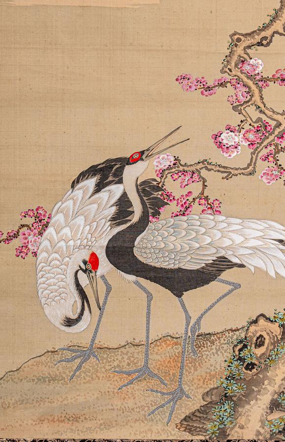 大阪國(guó)際張熊 梅花雙鶴