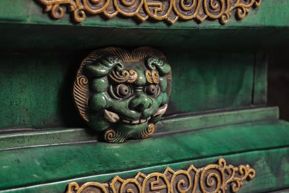 吉本株式會社明代 三彩關(guān)公造像