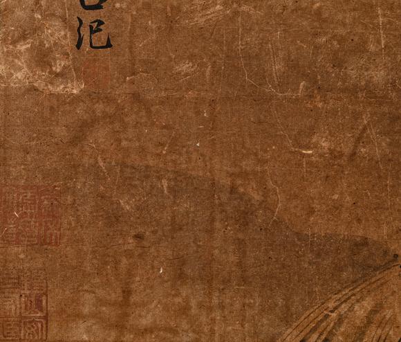 吉本株式會(huì)社明代 呂紀(jì) 花鳥(niǎo)圖 絹本鏡片