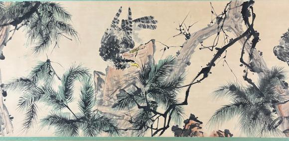 東京蕓術(shù)齊白石 松鷹圖長卷 
