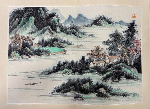 東京蕓術(shù)黃賓虹 山水 八開冊頁