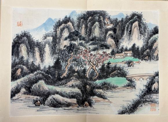 東京蕓術(shù)黃賓虹 山水 八開冊頁
