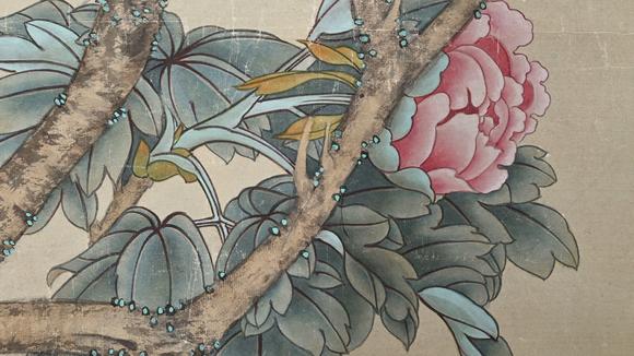 東京蕓術(shù)于非闇 國色天香 立軸紙本設(shè)色