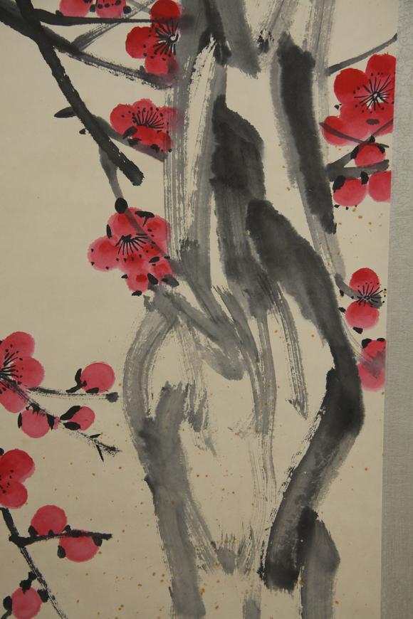 東京蕓術(shù)齊白石 喜在眉頭 立軸紙本設(shè)色