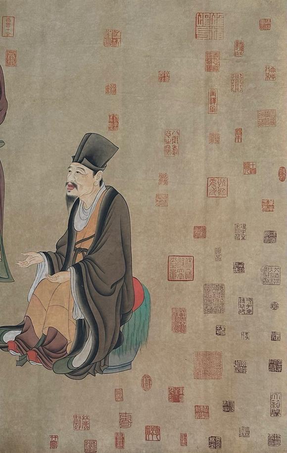 東京蕓術(shù)任仁發(fā) 元代 張果老見明皇 長(zhǎng)卷絹本