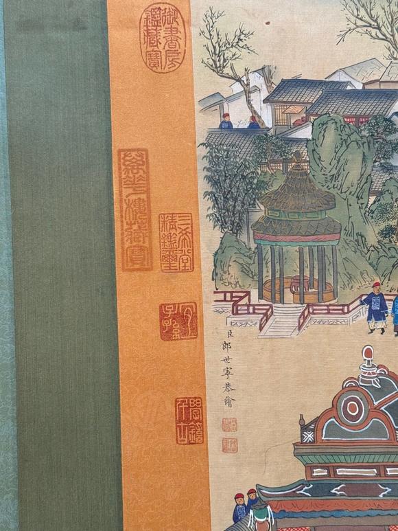 東京蕓術(shù)郎世寧 清 崇慶皇太后萬(wàn)壽慶典圖（上下兩卷） 長(zhǎng)卷絹本