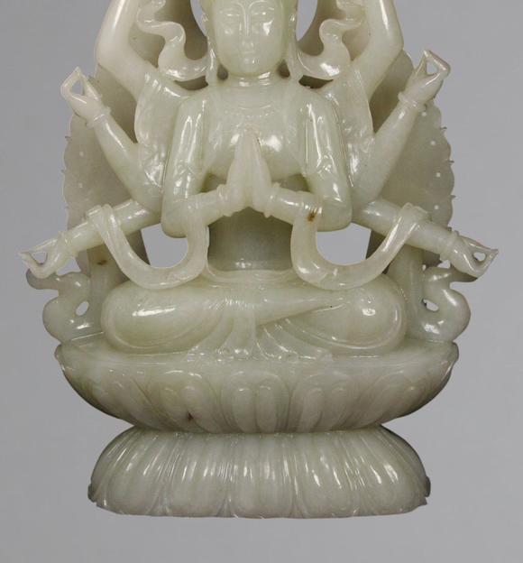 東京蕓術(shù)明以前 和田玉佛