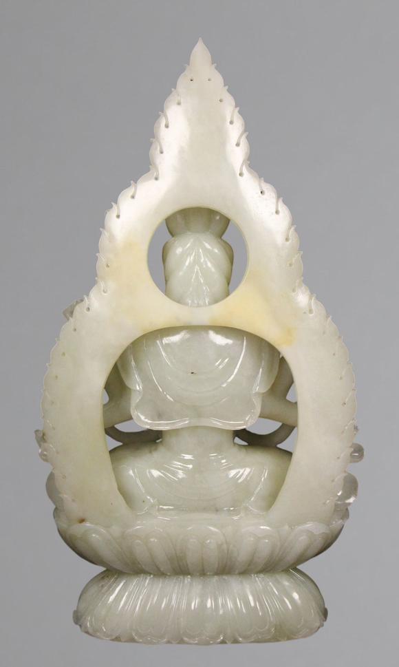 東京蕓術(shù)明以前 和田玉佛
