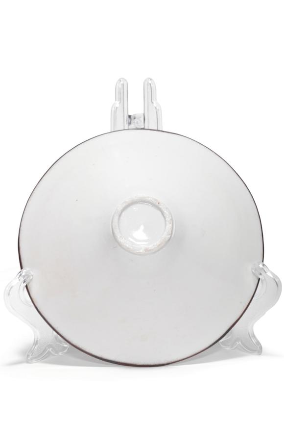 Castle AuctionA Ding Kiln White Glaze Carved Floral Bowl with Metal Rim, 10th–12th C Pr.