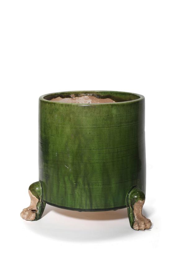 Castle AuctionA Green Glaze Tripod Censer, 10th–13th C Pr.