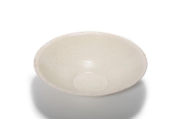 Castle AuctionA Ding Kiln White Glaze Bowl, 10th–12th C Pr.