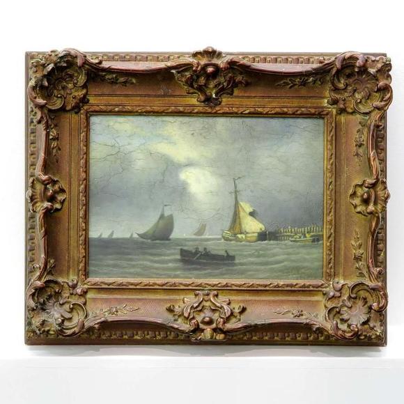 Castle AuctionSigned Stengeling Oil on Panel