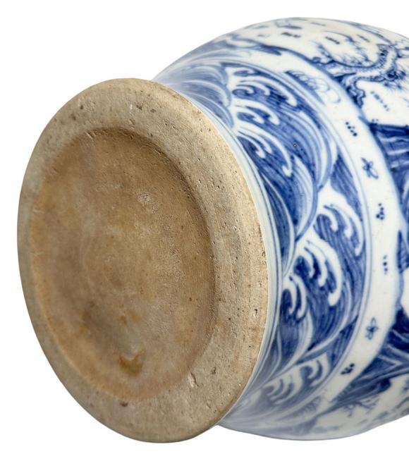 Castle AuctionA Chinese Blue and white figure jar, Ming Dynasty Pr. 