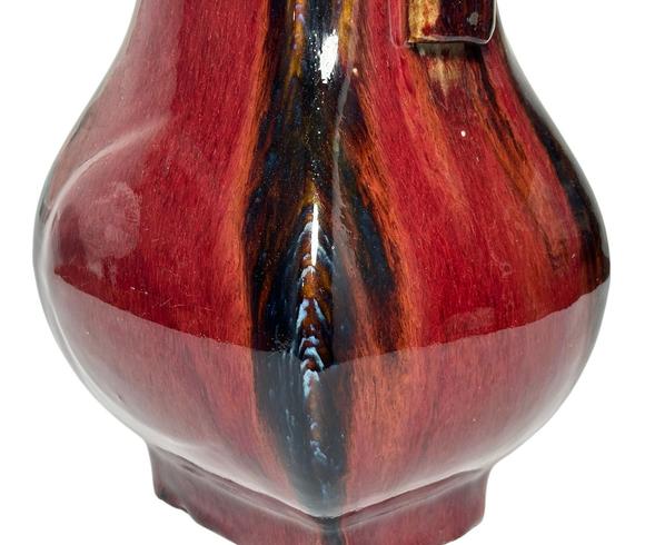 Castle AuctionA Chinese vase with Kiln-transformed  glaze, Qing Dynasty Pr. 