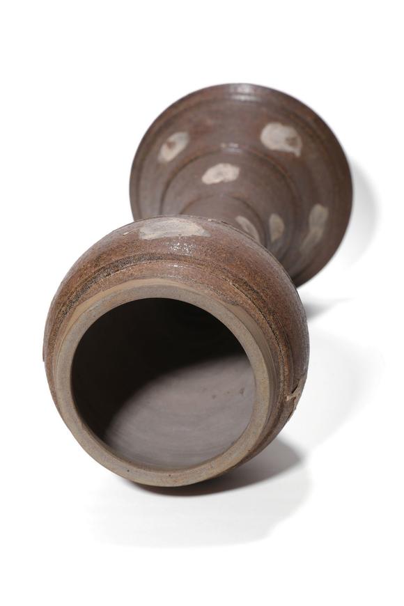 Castle AuctionA Brown Glaze Splashed Gu Vase, 12th–13th C Pr.