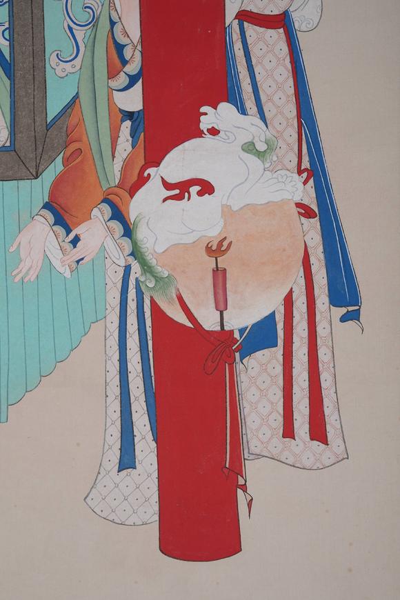 弘楊株式會(huì)社張大千紙本仕女圖畫