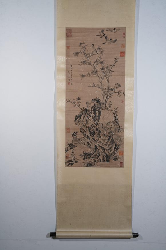 弘楊株式會社王淵紙本花鳥圖畫