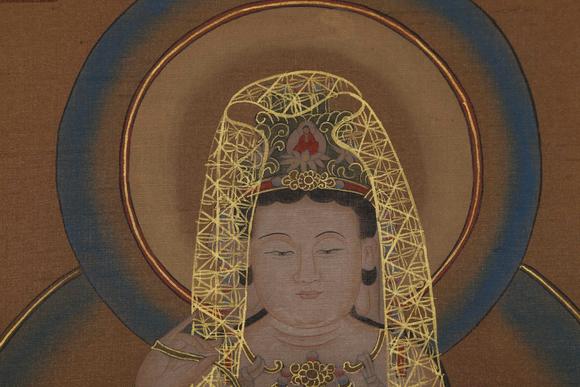 弘楊株式會(huì)社吳道子絹本觀音像圖畫