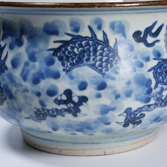 弘楊株式會(huì)社青花雲(yún)龍紋洗