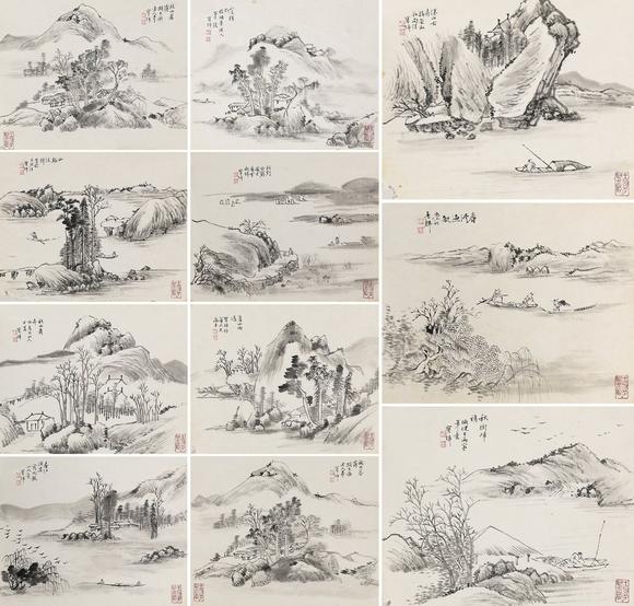 憶軒拍賣(mài)山水冊(cè)頁(yè)