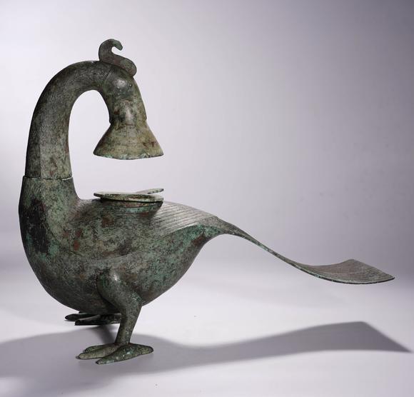 金澤美術(shù)西周 羽紋銅鳳燈