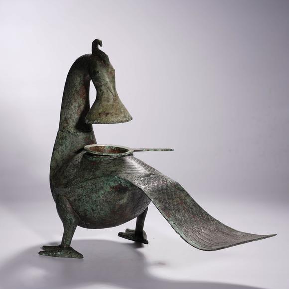 金澤美術(shù)西周 羽紋銅鳳燈
