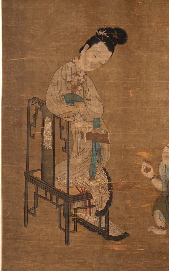 上海雅藏夏厚 教子圖