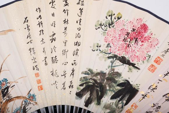 上海雅藏張大千、吳湖帆、王福廠、溥儒、謝稚柳等 格景書畫