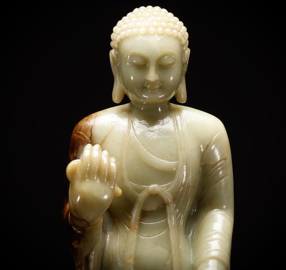 吉本株式會(huì)社明以前 和田玉佛造像