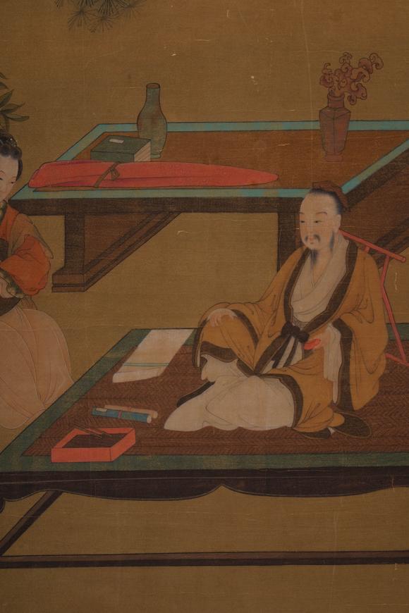 Cascade'sWen Zhiming's listening chart | 文徵明 聽琴圖