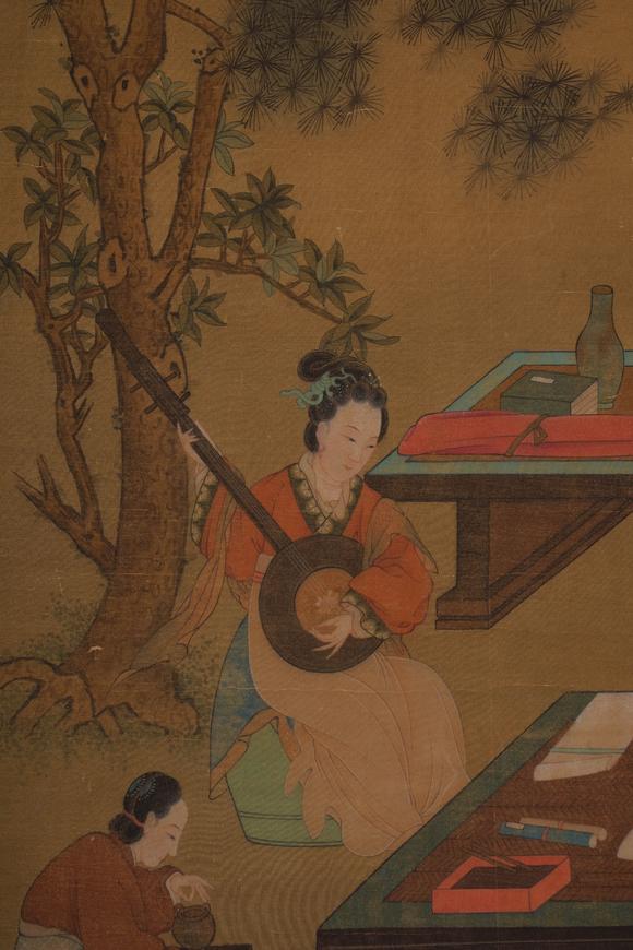 Cascade'sWen Zhiming's listening chart | 文徵明 聽琴圖