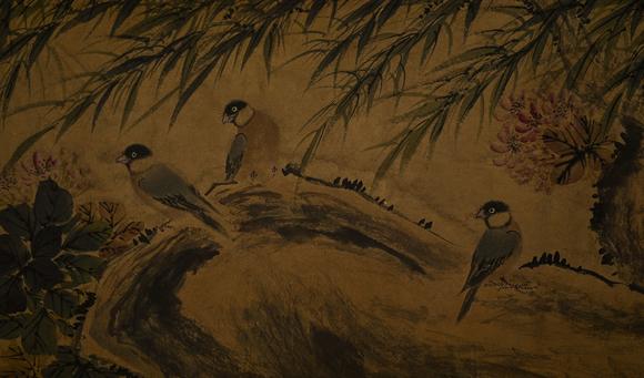 吉本株式會社中國古代 馬遠 花鳥圖 紙本手卷