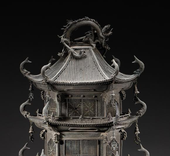 吉本株式會社清代 銅質(zhì)佛塔