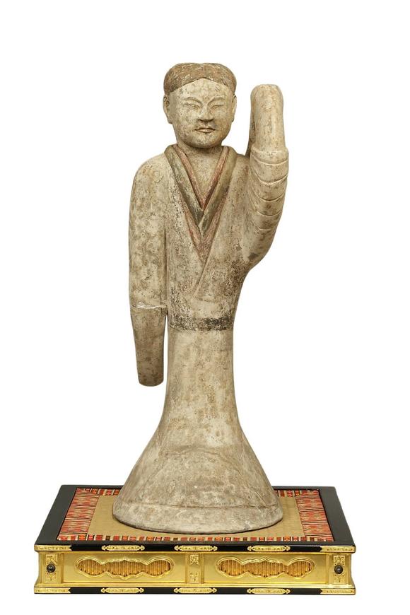 京都祇園會拍賣西漢 彩陶女樂舞俑