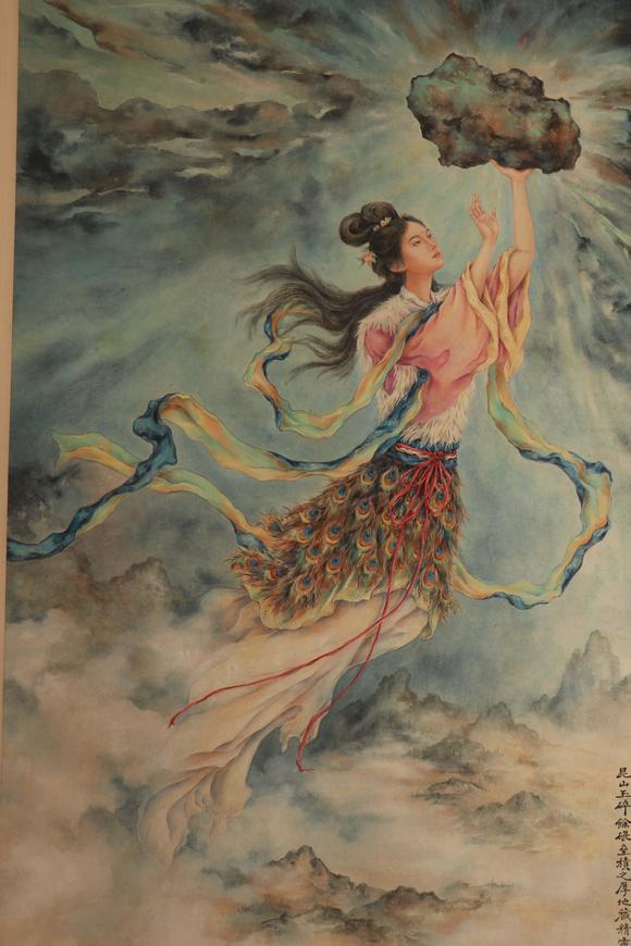 Eden Fine Antiques Galleries LLCXU BEIHONG GODDESS NUWA PAINTING