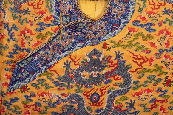 Eden Fine Antiques Galleries LLCA CHINESE KESI WOVEN IMPERIAL DRAGON ROBE