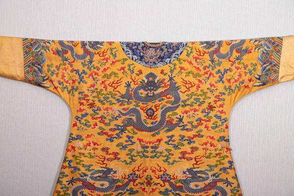 Eden Fine Antiques Galleries LLCA CHINESE KESI WOVEN IMPERIAL DRAGON ROBE
