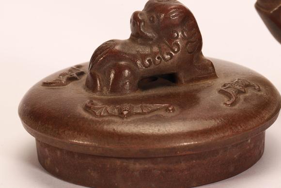 Eden Fine Antiques Galleries LLCA CHINESE LION KNOB ZISHA TEAPOT