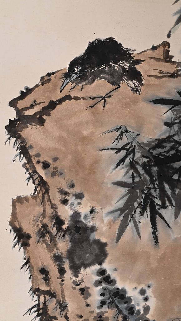 Eden Fine Antiques Galleries LLCPAN TIANSHOU BIRDS, FISH, AND ROCKS PAINTING