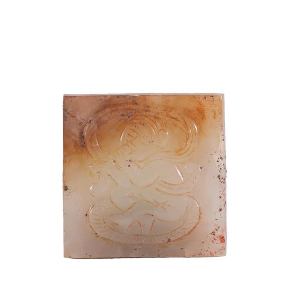 Eden Fine Antiques Galleries LLCA CHINESE CARVED JADE BELT PLAQUE