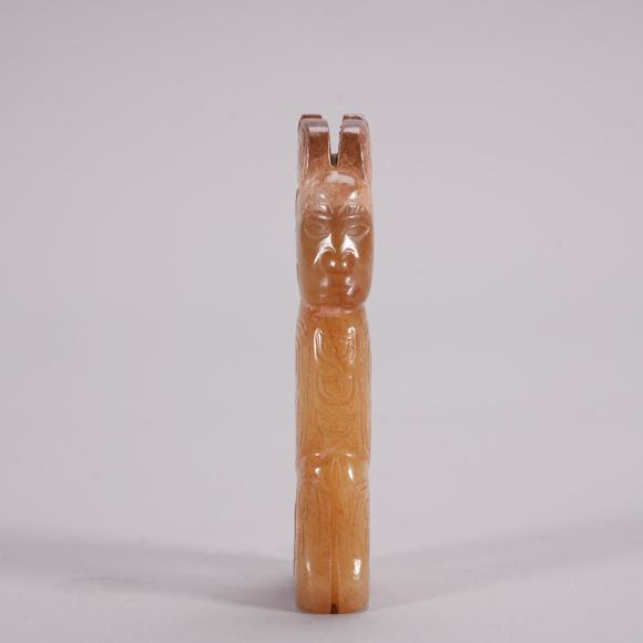 Eden Fine Antiques Galleries LLCA CHINESE ARCHAIC JADE HUMAN FIGURE