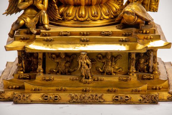 Eden Fine Antiques Galleries LLCA CHINESE GILT BRONZE BUDDHIST STATUE