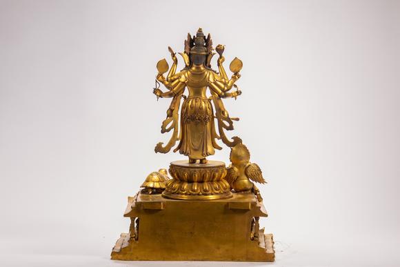 Eden Fine Antiques Galleries LLCA CHINESE GILT BRONZE BUDDHIST STATUE