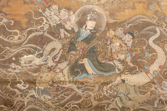 大阪美術(shù)商會(huì)明 佚名 三官朝元圖