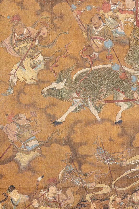 大阪美術商會明 佚名 三官朝元圖