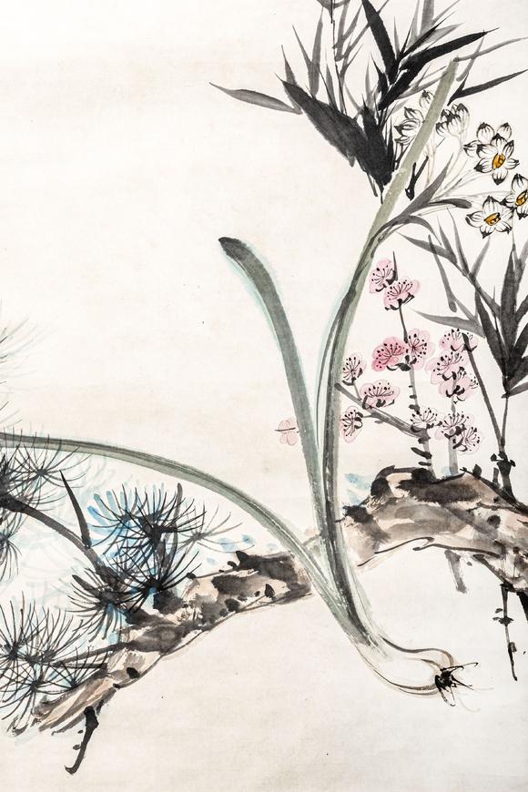 大阪美術(shù)商會(huì)張大千 四君子