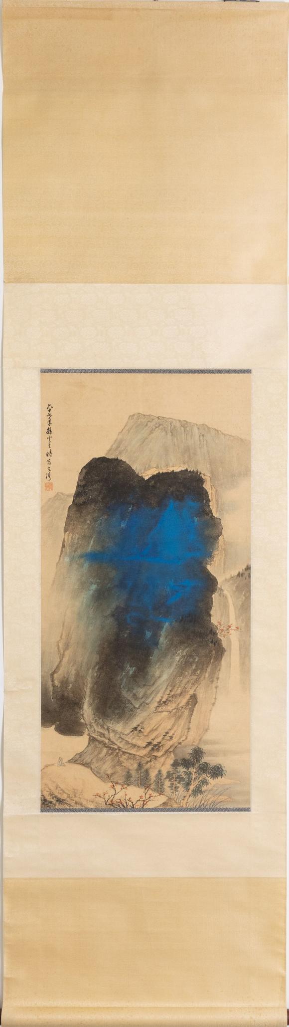 大阪美術(shù)商會孫雲(yún)生 潑彩山水