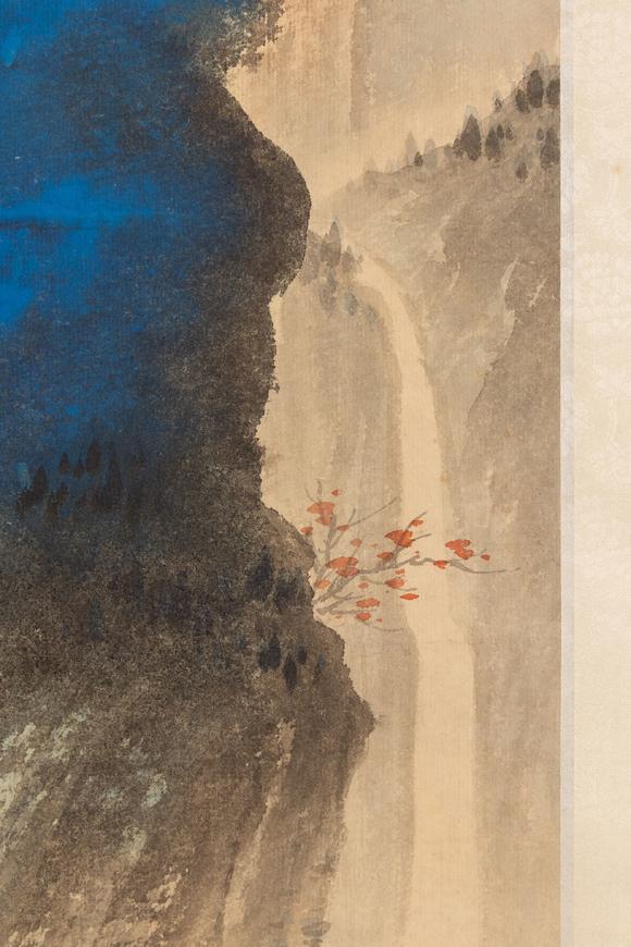 大阪美術(shù)商會孫雲(yún)生 潑彩山水