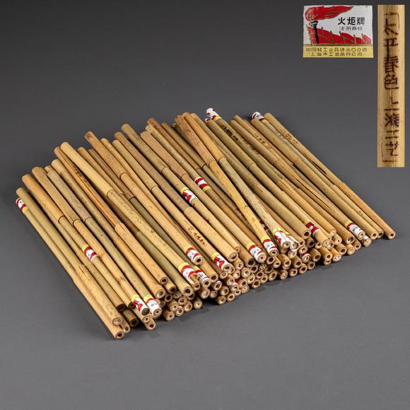 大阪美術(shù)商會(huì)八十年代火炬牌毛筆108支
