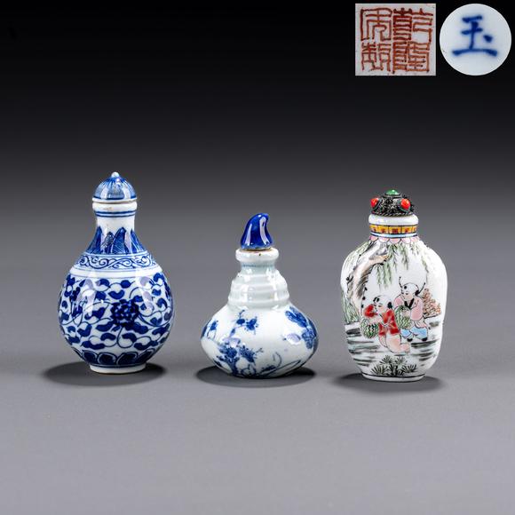大阪美術(shù)商會(huì)清 鼻煙壺3點(diǎn)